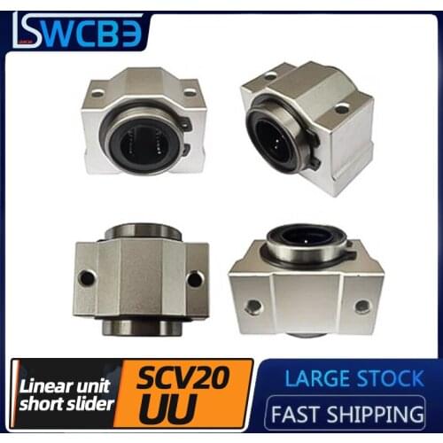 Standard box unit linear bearing short slider 1PCS SCV20UU slider,Precision short linear slider bearings for machinery
