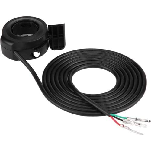 Universal Thumb Throttle for E-Bike Electric Bike Scooters 24V 36V 48V 60V 72V 22Mm 7/8 Inch Cable Length 5.24Ft