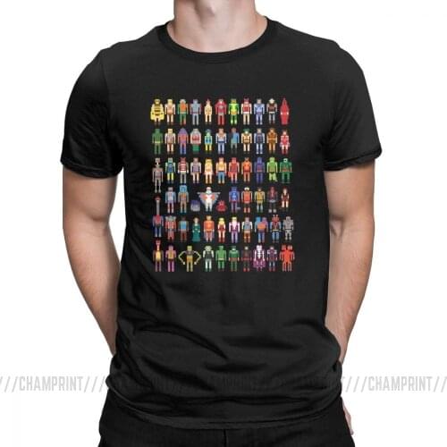 Vintage 8 Bit Masters Of The Universe T-Shirt Men O Neck Cotton T Shirt Short Sleeve Tee Shirt 4XL 5XL Clothes