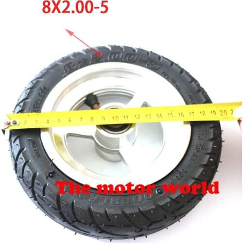 1pc Solid Tubeless Tire Wheel Tyre 8X2.00-5 wheel hub Pocket Bike MINI Bike
