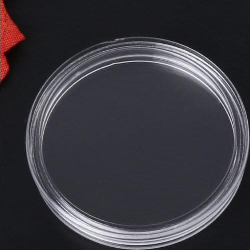 1 PC 38.6mm Round Acrylic Coin Capsule Clear Storage Holder For Silver Coin 1 oz