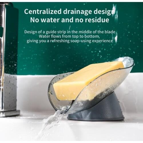 1pc Creative Soap Dish Tray Simple Design Soap Box Drain Rack Soap Holder Case Tray Bathroom Oragnizer
