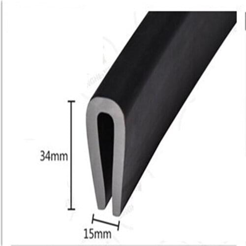 2M Car Protector Anti Collision Trim Edge Scratch Covers Trunk Hood Rubber Strip Car-Styling Accessories Clip In Waterproof Trim