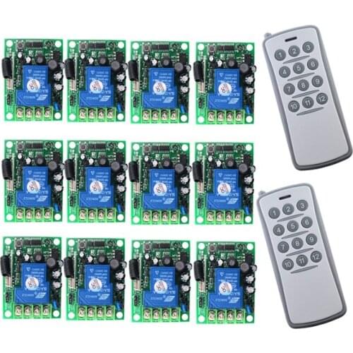 AC85V-265V RF Wireless Remote Control Light Motor Switch System Transmitter+Receiver/lamp/Garage Door/shutters/ window