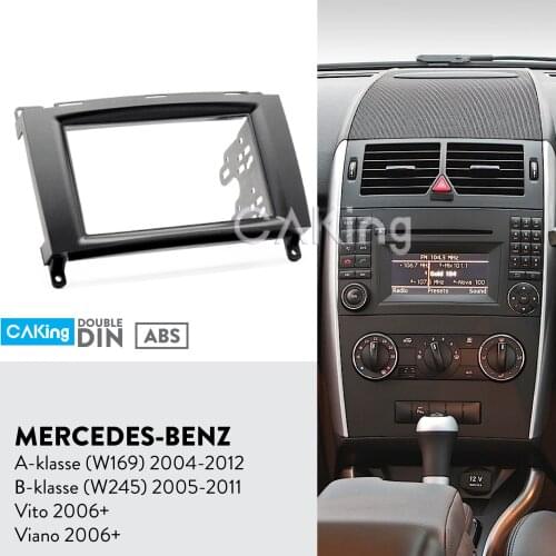 Car Fascia Radio Panel for MERCEDES BENZ A klasse (W169) 2004-2012 ; B klasse (W245) 2005-2011 Dash Kit Facia Plate Adapter Trim