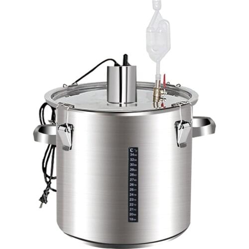 12-160L Moonshine Constant temperature fermentation barrel wine barrel stainless steel fermentation tank wine steaming wine