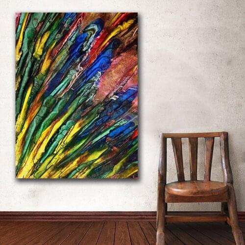 Large Painting Abstract art Plumes Canvas Painting For Living Room Home Decor Oil Painting On Canvas Wall Painting No Frame