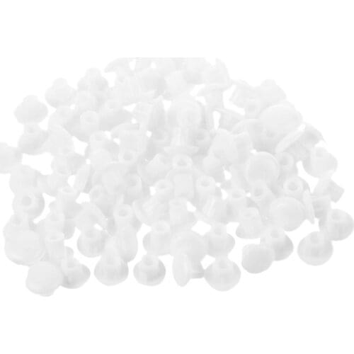 CNIM Hot 100 pcs home furniture decor 5 mm white plastic hole drilling cover