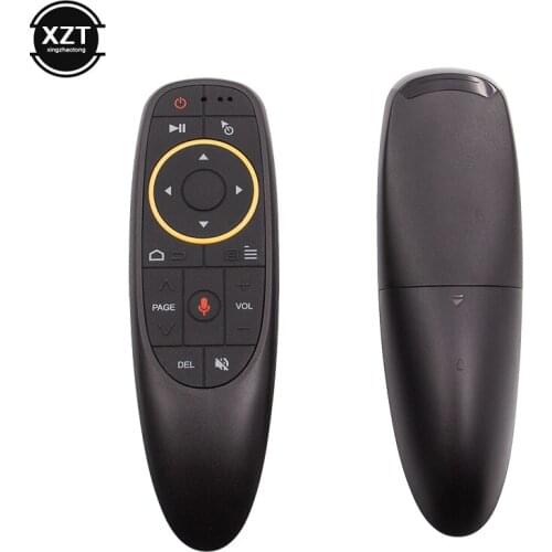 G10 IR Learning Voice Remote Control 2.4G Wireless Air Mouse Microphone Gyroscope for Android tv box T9 H96 Max X96 mini