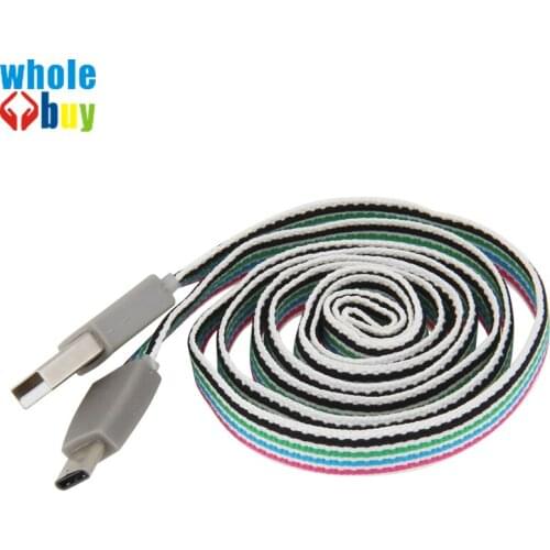 Cotton Braided Charger USB Charging Cable for 8Pin 5Pin Type-C USB C for iPhone Samsung USB-C Cord for Charging 500pcs/lot