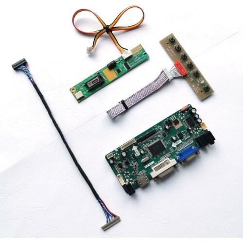 For LP121WX1 LTN121AT02 LTN121W1 1280*800 12.1" VGA DVI LVDS 20Pin LCD panel 1CCFL Inverter MNT68676 display controller kit