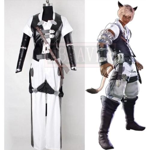 Final Fantasy XIV Miqo'te Cosplay Costume Tailor made Any Size