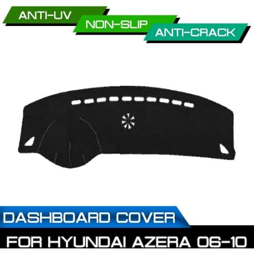 Car Dashboard Mat for Hyundai Azera 2006 2007 2008 2009 2010 Anti-dirty Non-slip Dash Cover Mat UV Protection Shade