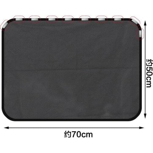 2PCS Automobile Sunshade Magnet Non Automatic Telescopic Sunscreen And Heat Shield In The Car Front Side Curtain Shading Mesh