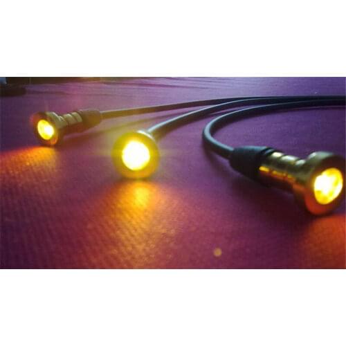 Metal End Fittings Fixture For End-Glow Fiber Optic Light cable Underground Lamps Corridor Floor Piazza Swimming Pool Decoration