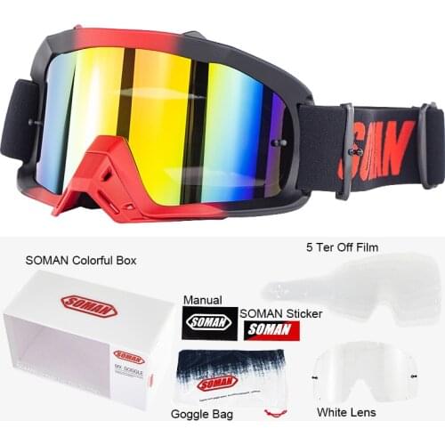 MX Goggles Motocross Glasses Off Road Dirt Bike Motorcycle Helmets Goggles Ski Sport Glasses Mountain Bike Goggles Sets