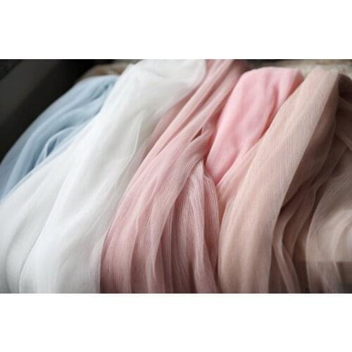Extra Thin Pleated Tulle Panel Tulle Mesh Vertical Crease Accordion Tulle Fabric Ruffled Tulle Fabric
