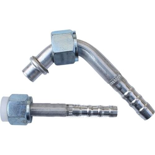 High strength aluminum alloy automotive air conditioning pipe joint O ring R12 pipe head