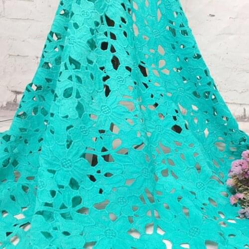 2Yards High Quality Nigerian Wedding African Lace Fabrics Most Popular Guipure Cord Lace Fabric For Party Dresses