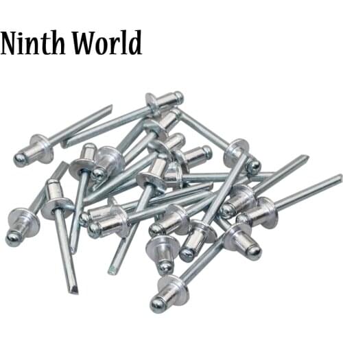 200Pcs M2.4/M3.2/M4.0/M4.8*6.4 Aluminium Blind Rivets Nail Decoration Pop Rivets For Furniture Assortment Kit