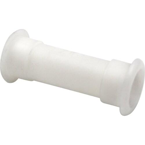 3/4 inch Marine White Straight Drain Tube Thru-Hull Connection for Transom Motorwell Livewell or Baitwell