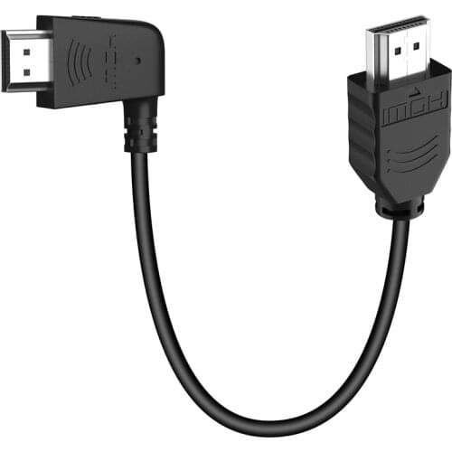 4K HDMI-compatible Cable Ultra Short 90 Degree Angled HDMI 1.4 Cord for PS5 apple TV 4K PS4 pro XBox HDTV HDR ARC CEC supported