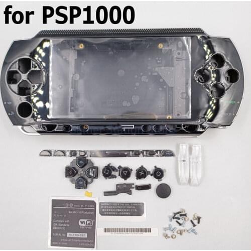 5pcs High quality For PSP1000 PSP 1000 Game console housing shell replacement cover case with LR button cross direction button