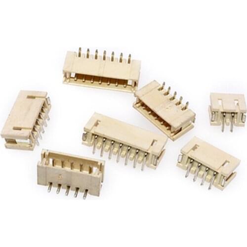 50pc ZH 1.5MM Vertical SMD Plug Socket Connector ZH1.5 Micro Terminal Socket 2/3/4/5/6/7/8P High temperature resistance