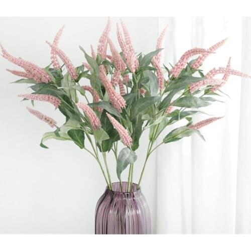 7 Head Sage Artificial flower branch decor Fake flower home decoration garden hotel wedding flower Home Hotel Party Decorative