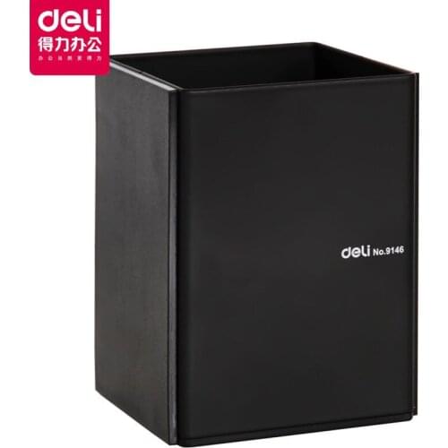 9146 Metal Pen Holder Steel Black Business Office Holder Office Pen Barrel stationery pencilcase pencil box