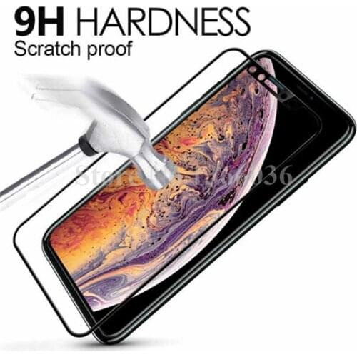 For iPhone XS Max XR Tempered Glass 3D 9H Full Screen Cover Explosion-proof Screen Protector Film for iPhone XS 8 Plus 7 6 6S SE