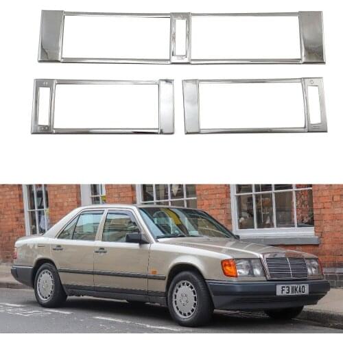 For Mercedes-Benz W124 1984-1996 High-quality 3PCS ABS Chrome Air conditioning outlet decora AIR-CONDITION COVER Car accessories