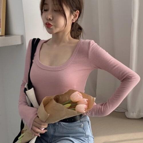 Женские базовые футболки HIKOSAKA China At AliExpress