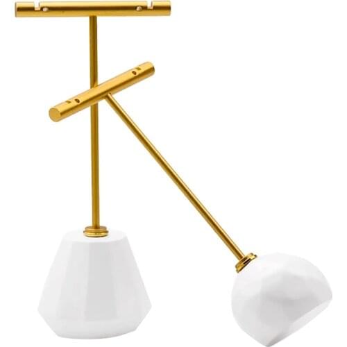 2Pcs Stud Earring Jewelry Display Rack Stand Earring Organizer Hanging Holder Display Stand Metal Organizer Storage