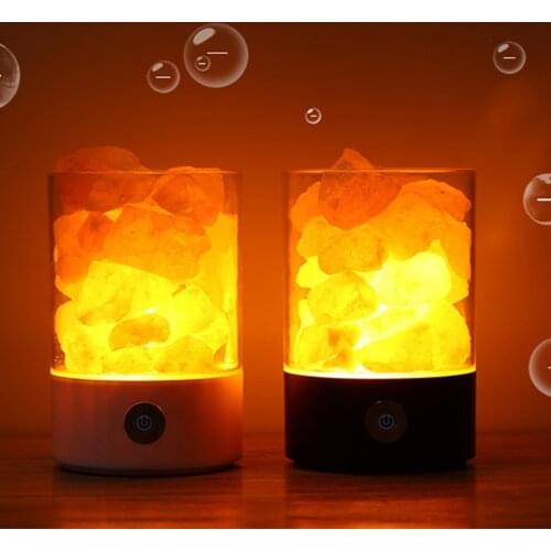 Creative Bedroom Salt Lamp Novelty Lights Crystal Salt Stone Lamp Negative Ion Air Purifies the Lamp Sleep with Small Salt Lamp