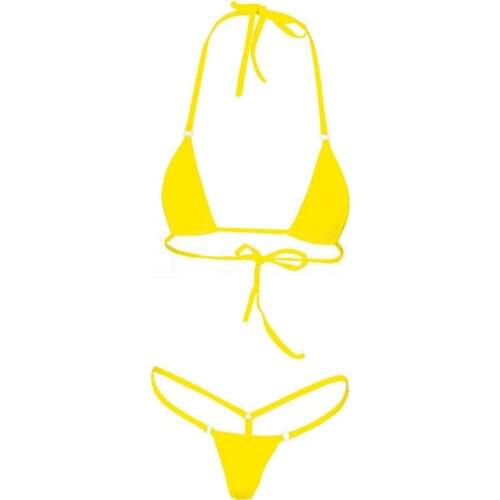 Hot Sexy Women Micro Thong Underwear G-String Bra Mini Bikini Swimwear Sleepwear