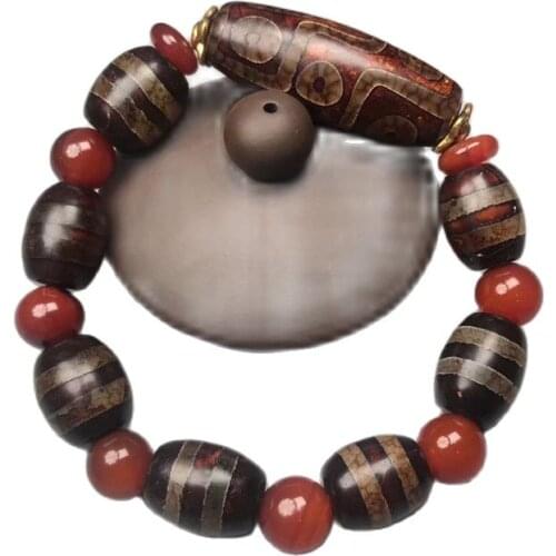 Tibet best old agate Red Agate Beads Bracelet