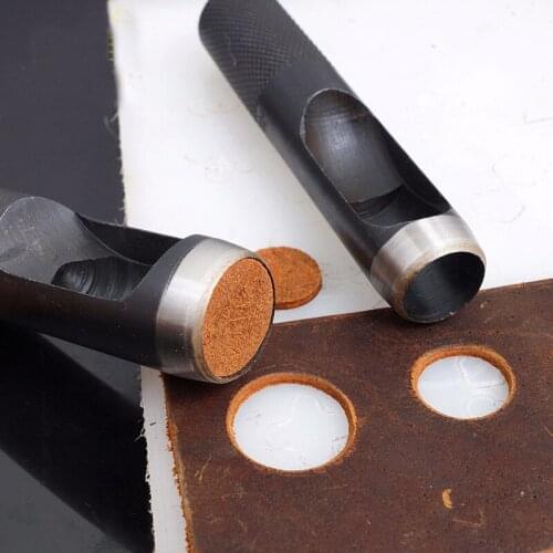 11Pcs Round Hole Punch Set For Watch Band Leather Gasket Belt Canvas Clothes Eyelet(1-10Mm) Round Hollow Hole eyelets tool