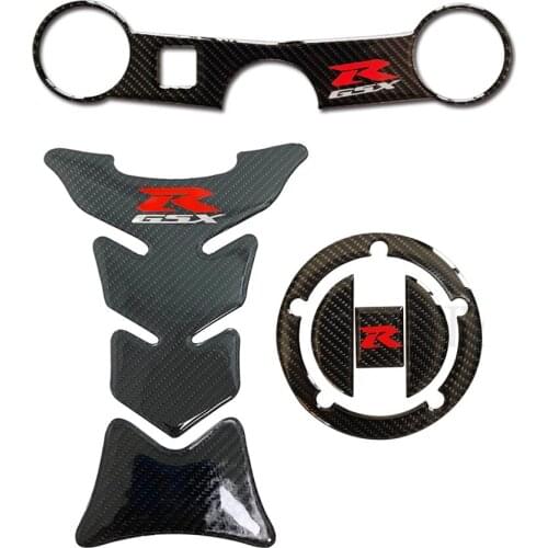 Tank Cover Pad Stickers For Suzuki GSXR 1000 2003-2004 GSXR600/750 K4 K5 GSX-R Triple Tree Top Clamp Decal Motorcycles