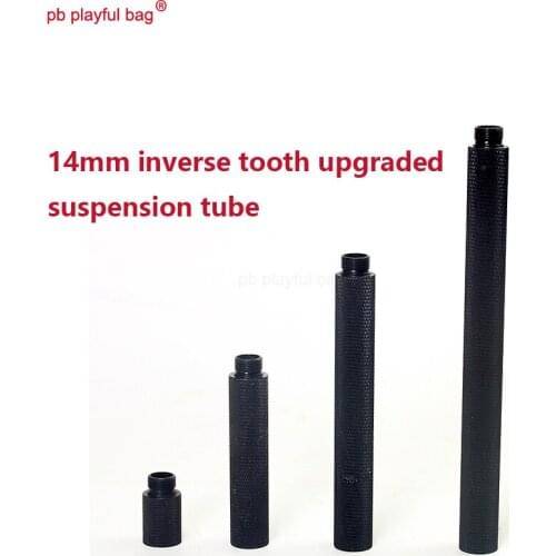 Outdoor 14mm inverse tooth upgraded split knurled suspension pipe concave convex pipe water bullet modification accessories PA14