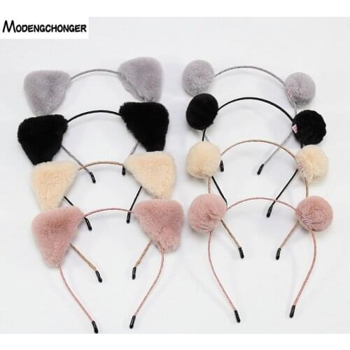 New Cat Ears Head Bands Fashion Lady Hair Bezel Girls Hairbands lovely Headband Baby birthday party Hair Hoop Hair Accessories