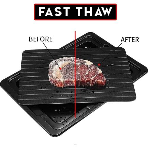 Fast Defrosting Tray Thaw Frozen Food Meat Fruit Quick Defrosting Plate Defrost Board Rapid Thaw Kitchen Defrosting Mat Pad Tool