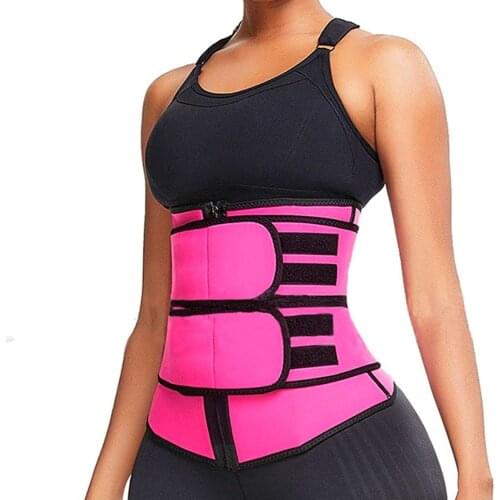 Womens Hot Sweat Waist Trainer Workout Sauna Band Slimming Body Shaper Belt Sport Girdle Belt