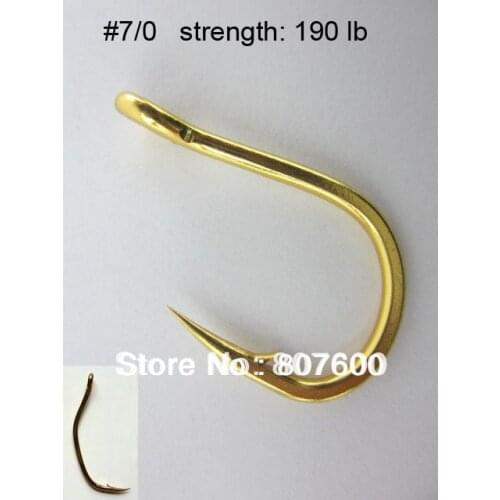 Salt Water Sea Fishing Hook Fishing Hook For Jigging Jig Hook Size 7/0 Strength 190LB 12 Pcs/Lot