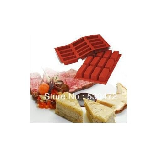 12hole silicone Cake Mould Rectangular grid Chocolate mold soap mould 60M kitchen tool