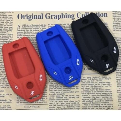 3 Button Silicon Auto Car Remote Key Case Fob Shell For BMW 7 Series I12 G12 G11 G20 G30 730 740 760 Remote Control Key Cover