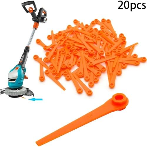 High Quality 20Pcs Set Plastic Grass Trimmer Blades Replacement For Gardena 9823 9825 9820 9821 Replacement Graden Supplies