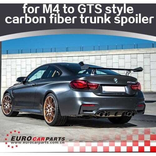 M4 GTS spoiler fit for M4 2015year up to M4 GTS trunk spoiler for M4 GTS style carbon fiber spoiler + spoiler bracket