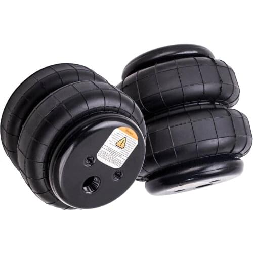 2PCS Standard 2500 lb Air Ride Suspension Bag Double Bellows 1/2"npt Single Port for Ford F150/F250 for GMC Sierra