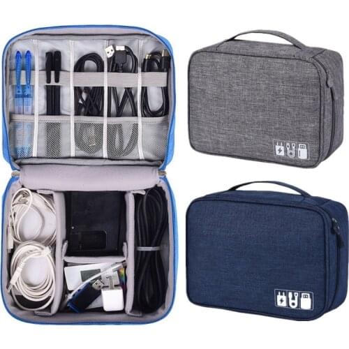 Travel Gadget Storage Bag Portable Electronic Accessories Case Cable Organizer Bag Gear Carry Bag For Cables USB Flash Drive